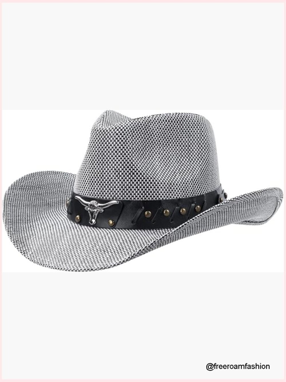 Straw Cowboy Hat Wide Brim Unisex Adjustable